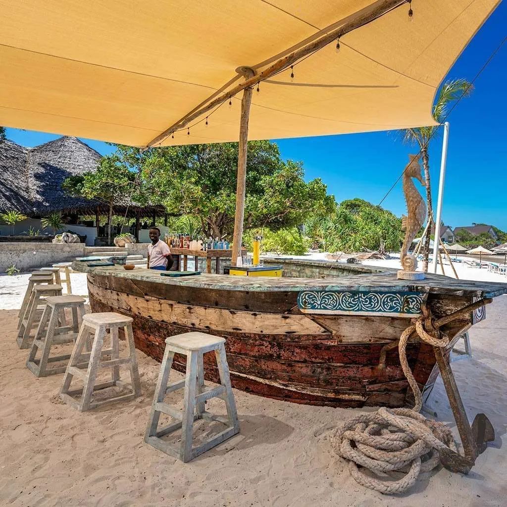 Chale Island beach bar
