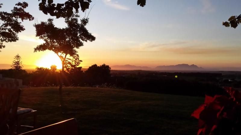 Sonnenuntergang in Stellenbosch