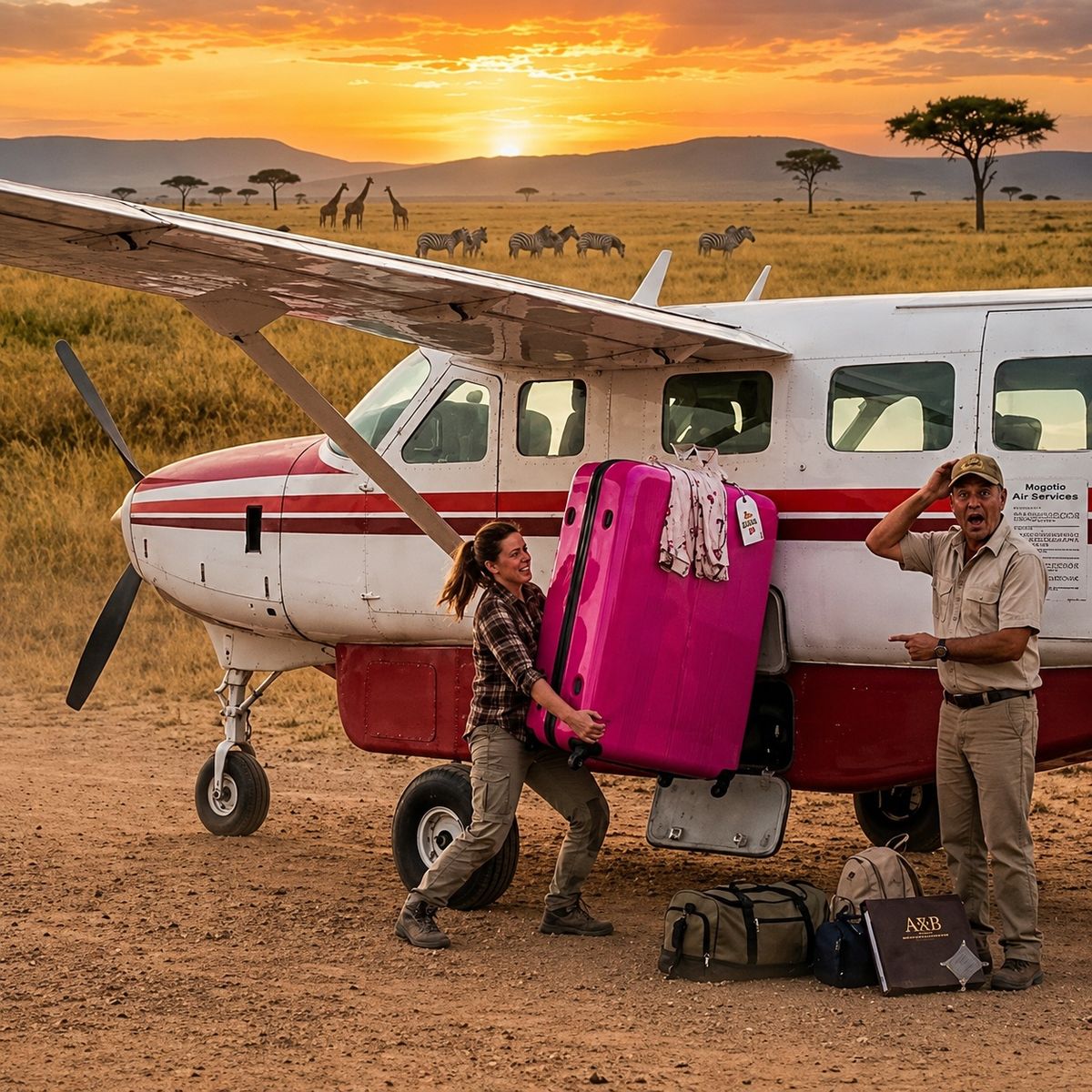 Gepäckbeschränkungen bei Flugsafaris in Afrika