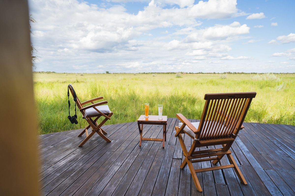 Nxai Pan Camp terrace