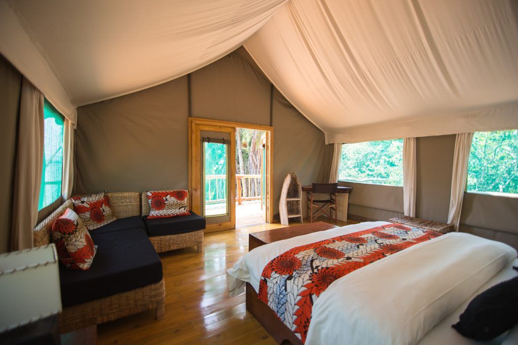 Ruzizi Tented Lodge tent view