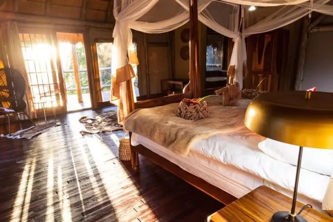 Camp Kwando room interior