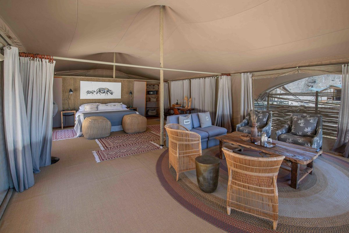 Hoanib Valley Camp tent interior