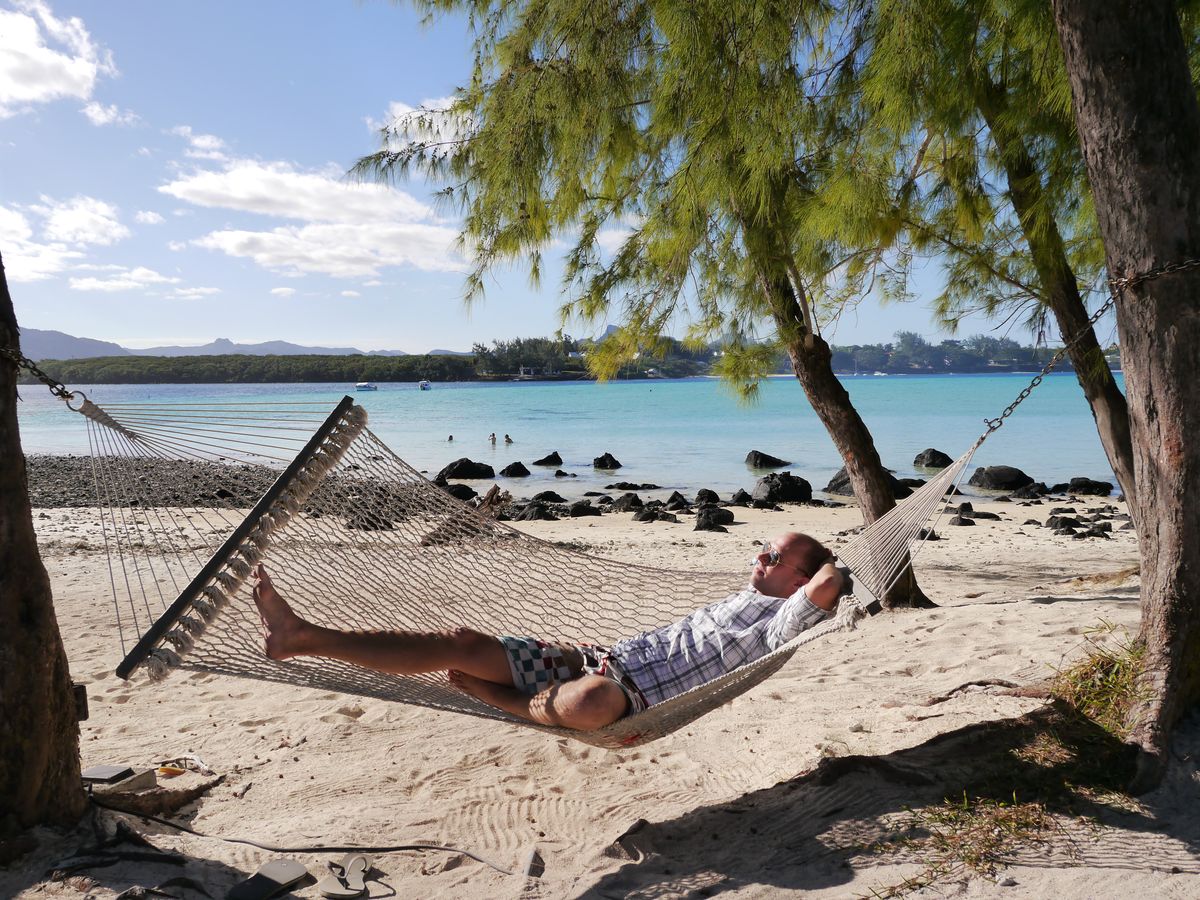 Mauritius der Boss relaxed