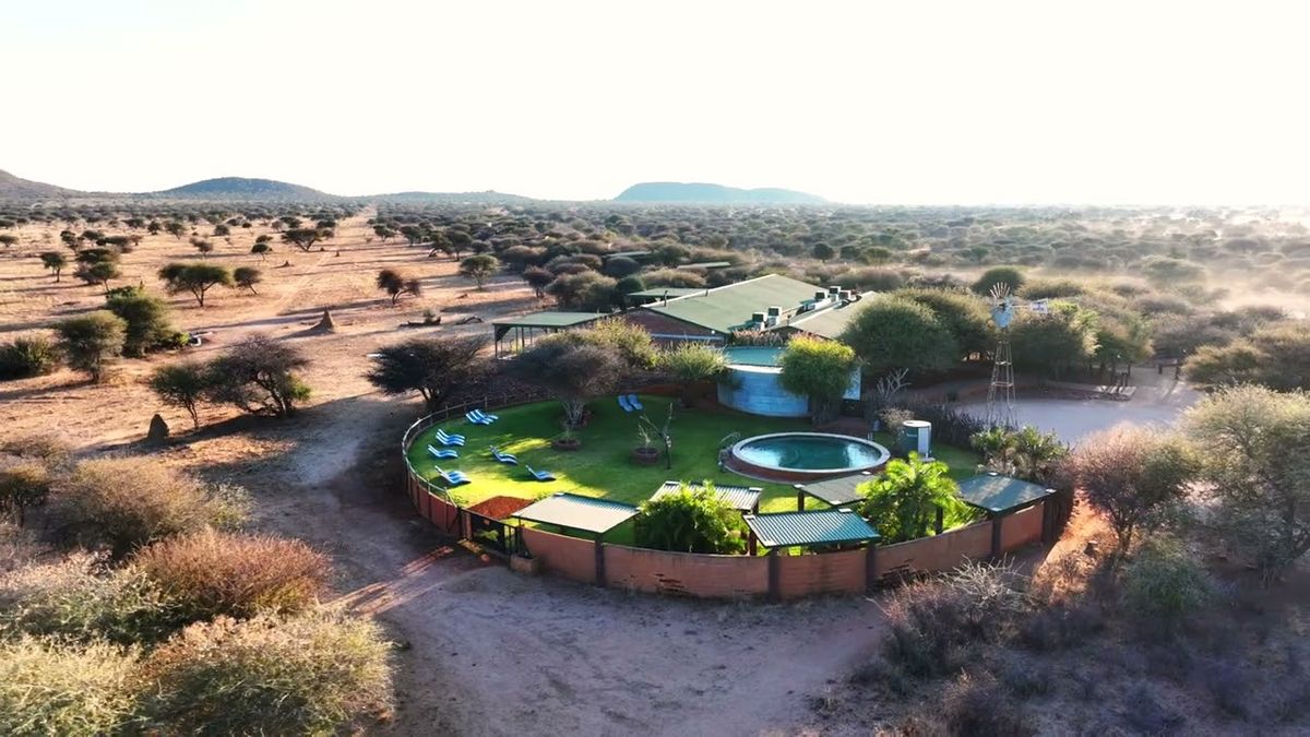 Okonjima Plains aerial view