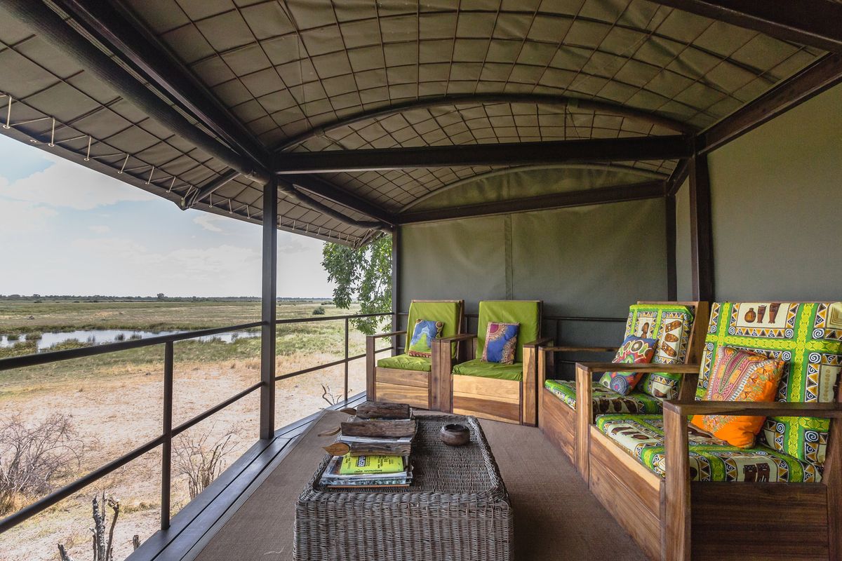 Jackalberry Tented Camp tower lounge