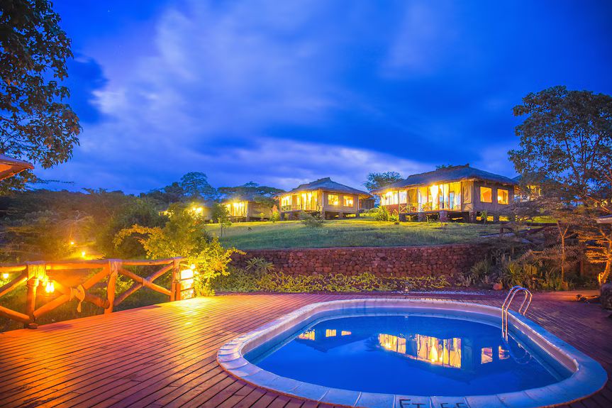 Karatu Simba Lodge pool area