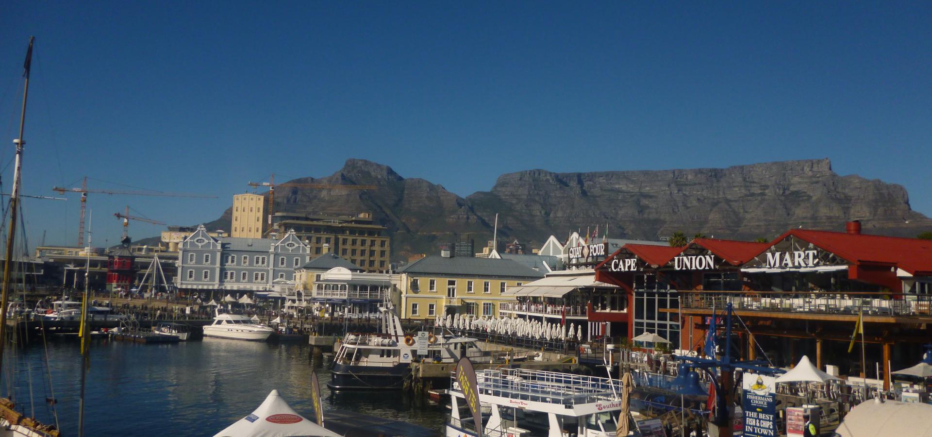 Erleben Sie das quirlige Treiben an der Waterfront in Kapstadt